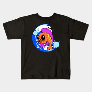 Surfs Up New School Fish Kids T-Shirt